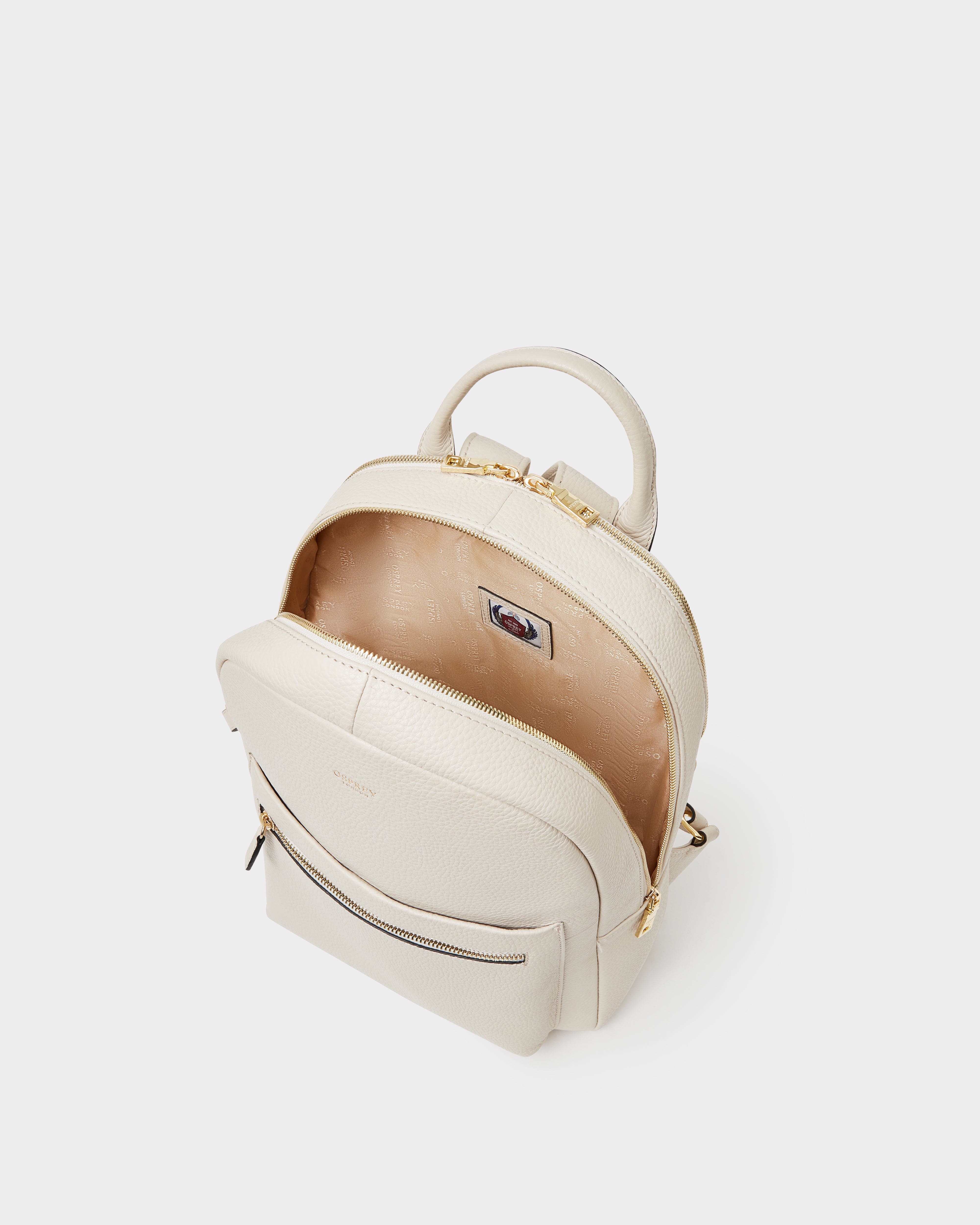 Osprey London The Adaline Leather Backpack, Alternate, color, Dove