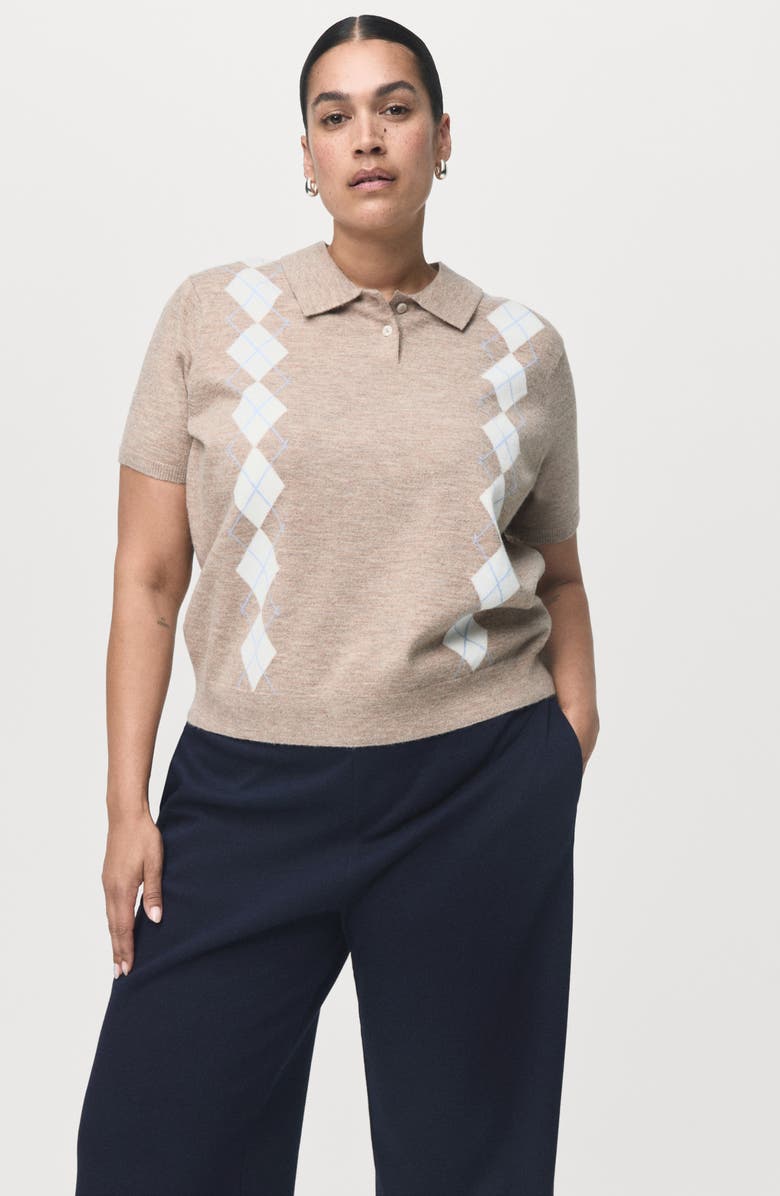 MANGO Cotton Blend Pull-On Wide Leg Pants, Alternate, color, Navy