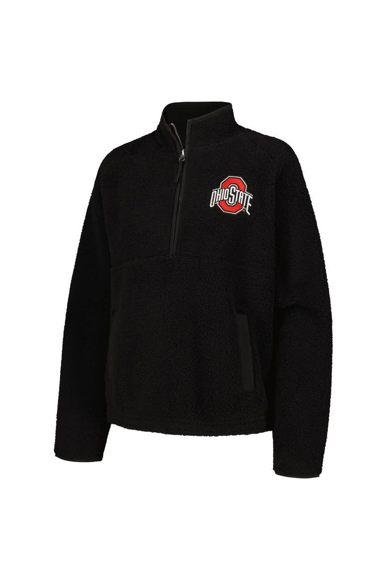 Women's Black Ohio State Buckeyes Everest Half-Zip Sweatshirt, Alternate, color, Black