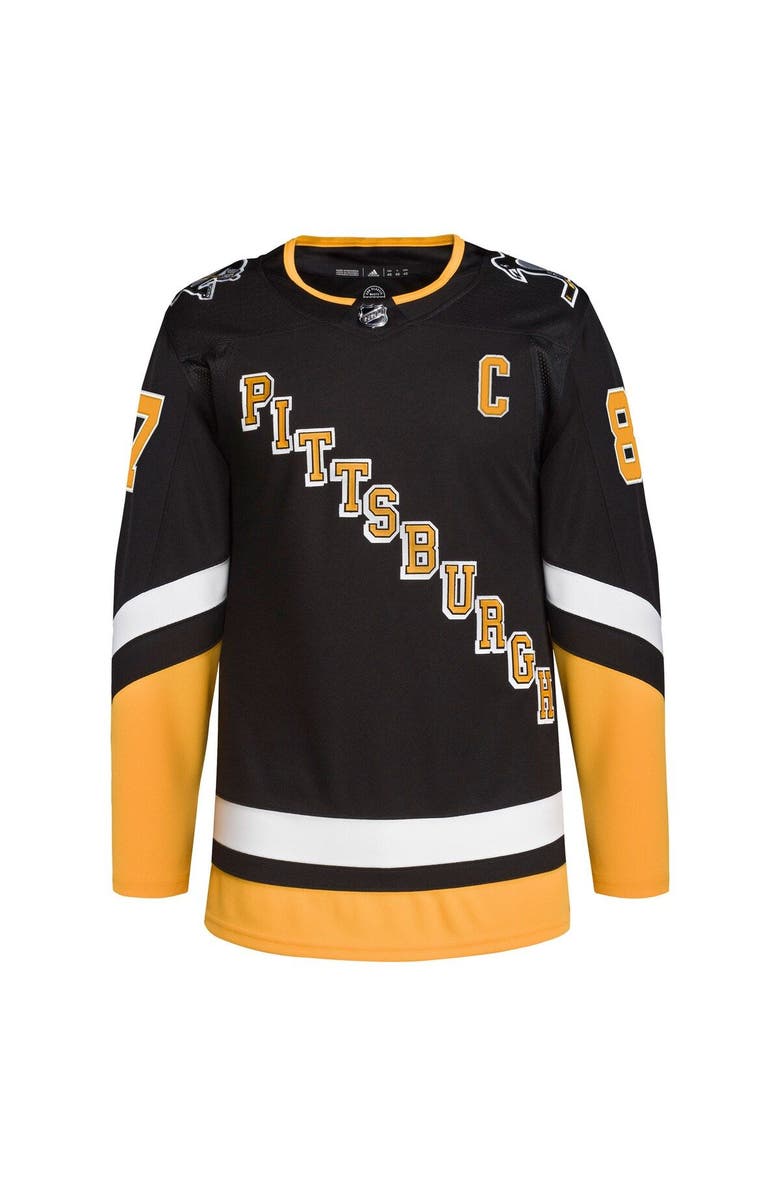 adidas Men's adidas Sidney Crosby Black Pittsburgh Penguins Alternate Primegreen Authentic Player Jersey, Alternate, color, 