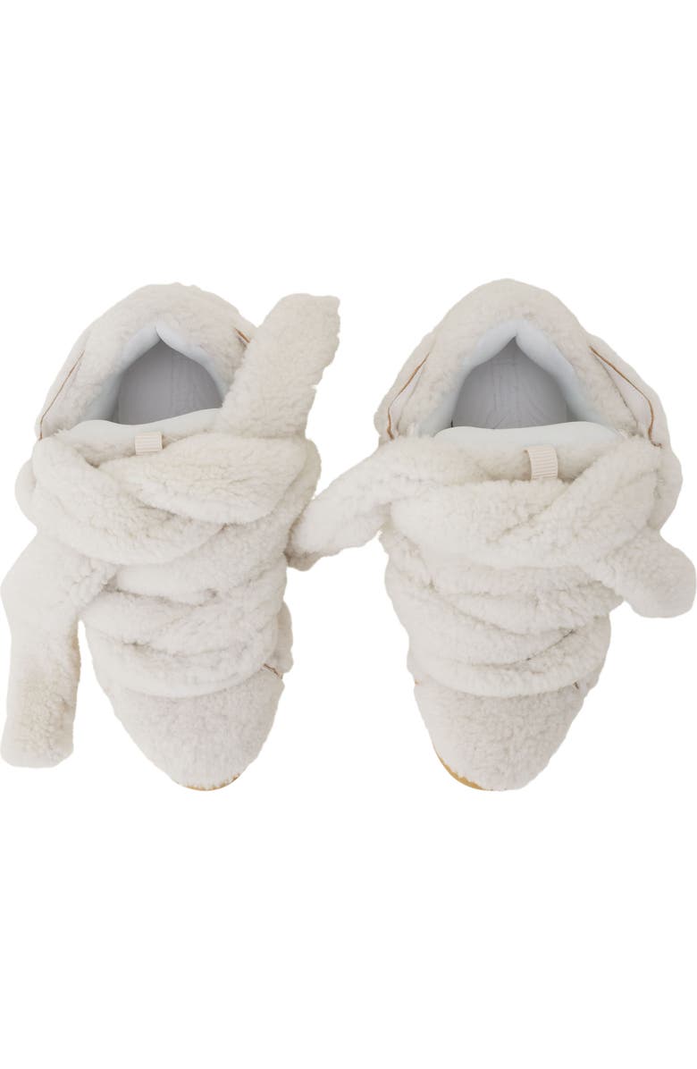 Lanvin Curb Sneakers In Shearling, Alternate, color, Beige