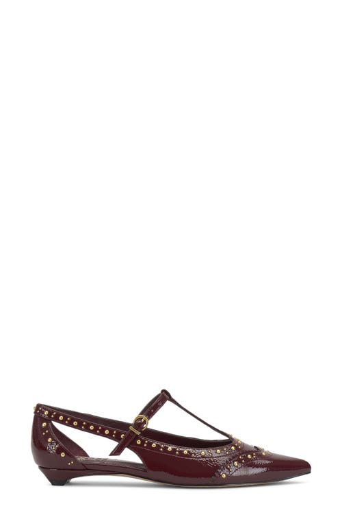 Vince Camuto Valkie Pointed Toe Flat In Burgundy