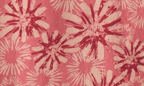 Scotch & Soda Kids' Floral Short Sleeve Cotton & Linen Button-up Shirt In 7971 Abstract Flora