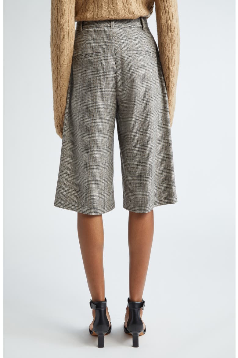 Plaid High Waist Wide Leg Shorts, Alternate, color, HERITAGE GREY