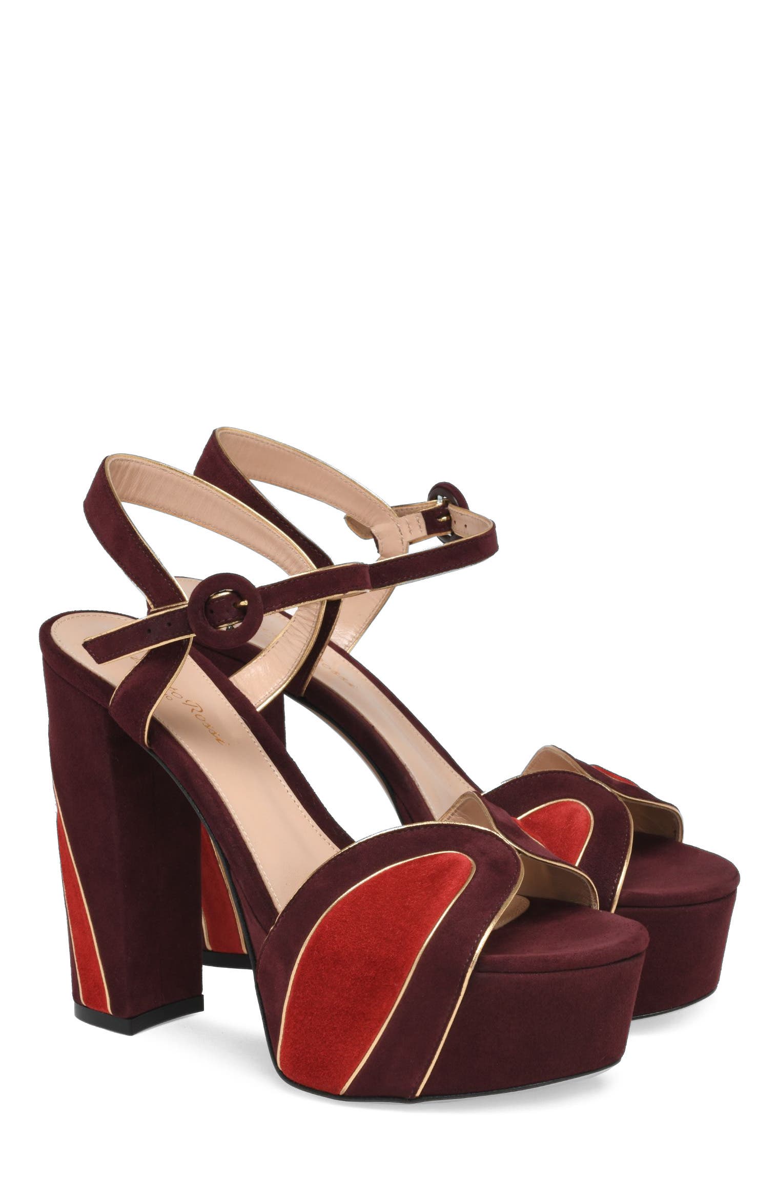 Tamara Sandals, Alternate, color, Burgundy Suede