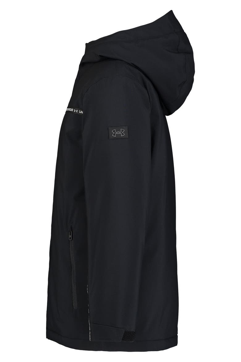 Kids' Clewen Water Repellent Hooded Jacket, Alternate, color, BLACK