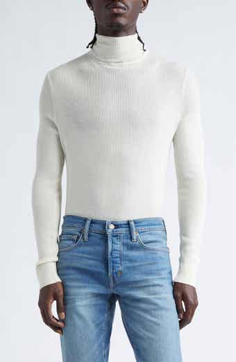 TOM FORD Wool, Silk & Cashmere Rib Turtleneck Sweater