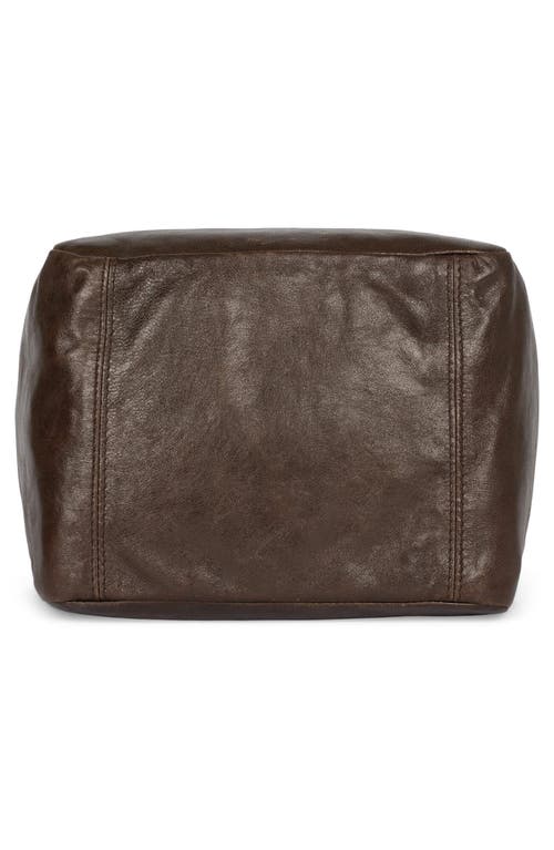 Jeffrey Campbell Boxed-up Leather Crossbody Bag In Espresso