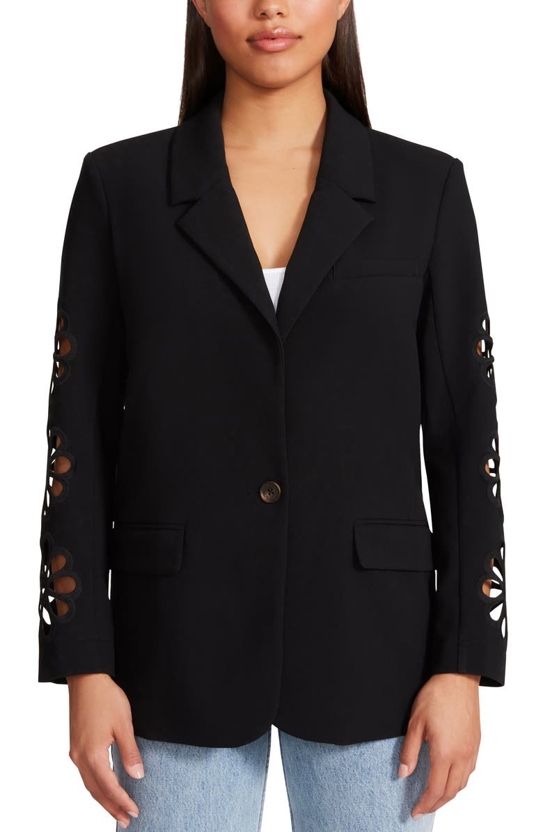 BB Dakota by Steve Madden Keep an Eyelet Out Blazer, Main, color,