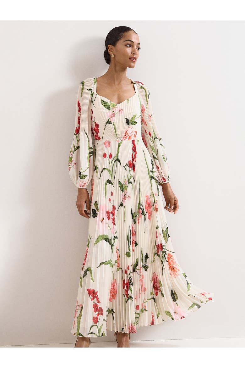 Reanna Floral Maxi, Alternate, color, Ivory