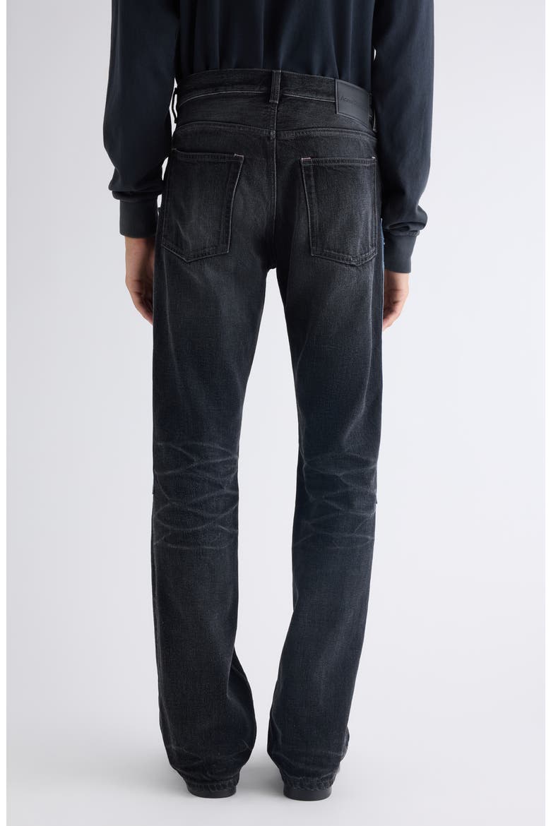 2010 M Patchwork Straight Leg Jeans, Alternate, color, BLACK