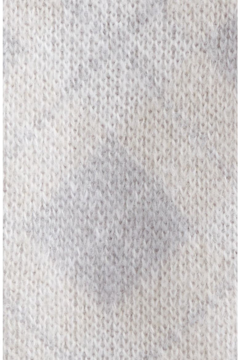 Argyle Mohair & Silk Turtleneck Sweater, Alternate, color, 150-01 CREAM WHITE