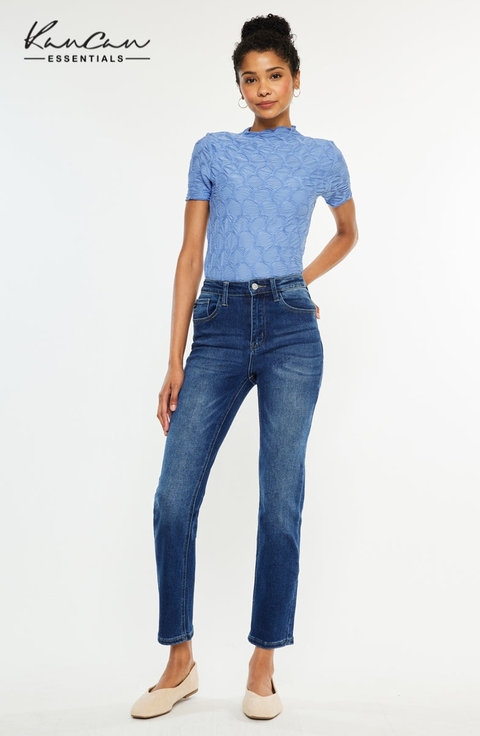 Adaline High Rise Slim Straight Jeans