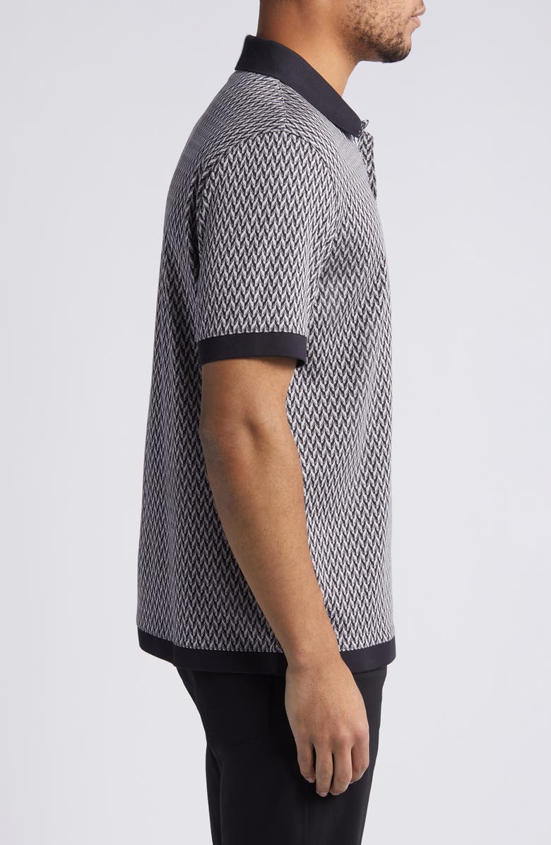 Ted Baker London Skelt Geometric Jacquard Polo, Alternate, color, 