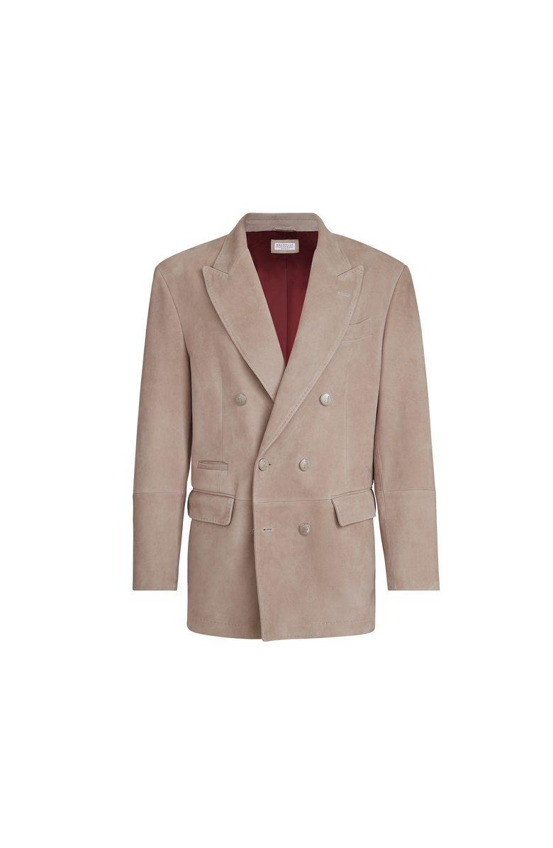 Brunello Cucinelli Suede blazer, Main, color, Yuta