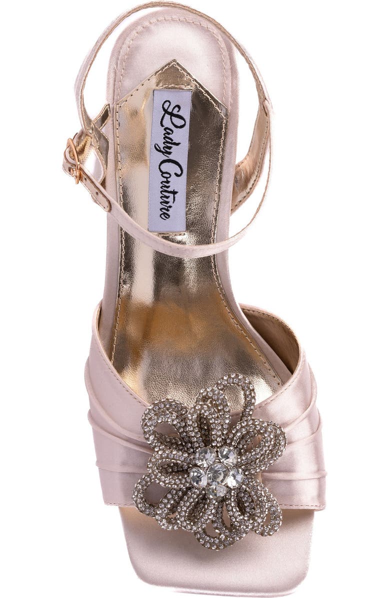 LADY COUTURE Lilly Flare Heel Sandal, Alternate, color, Ivory Blush