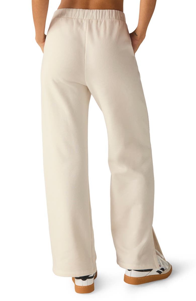 Beyond Yoga Open Ended Mid Rise Wide Leg Pants, Alternate, color, Fresh Snow