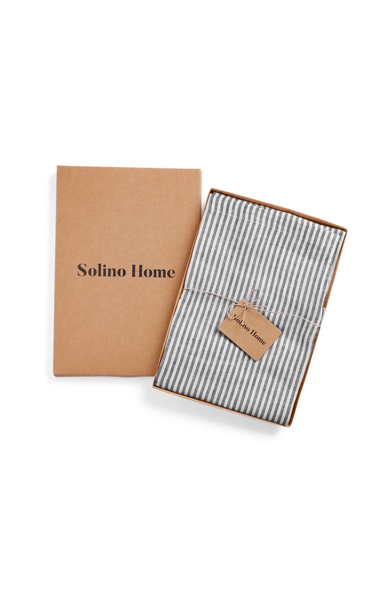 Solino Home Linen Full Midi Apron, 38 x 36 Inch, Alternate, color, Black And White