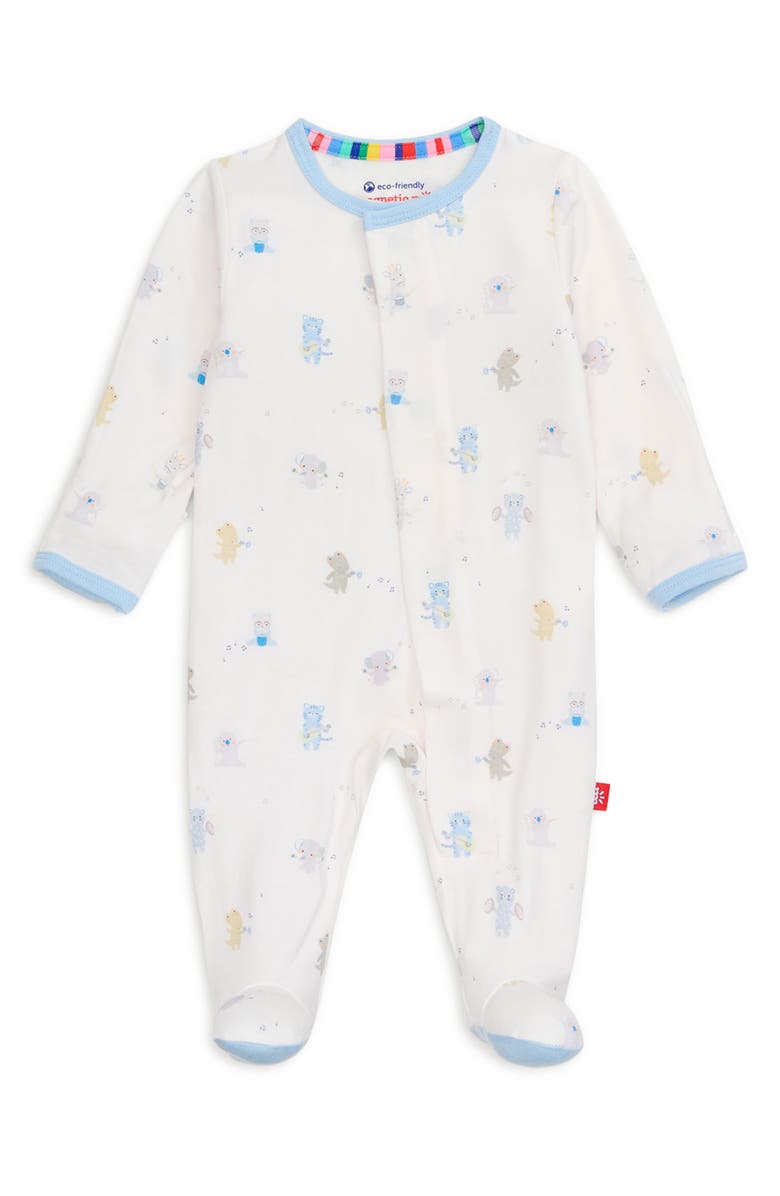 Magnetic Me Baby Beats Footie, Main, color, White
