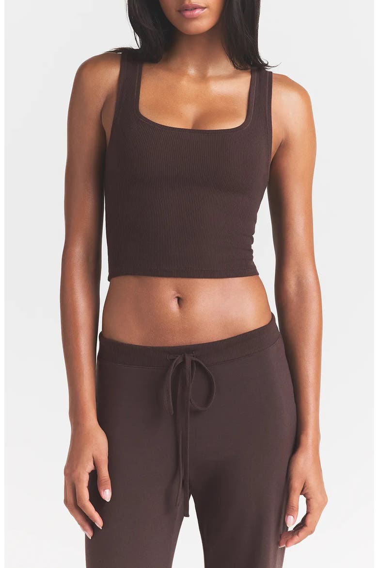 Cotton Rib Tank, Main, color, ESPRESSO