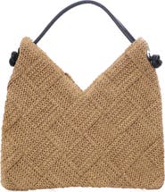 Adornia Raffia Hobo Shoulder Bag