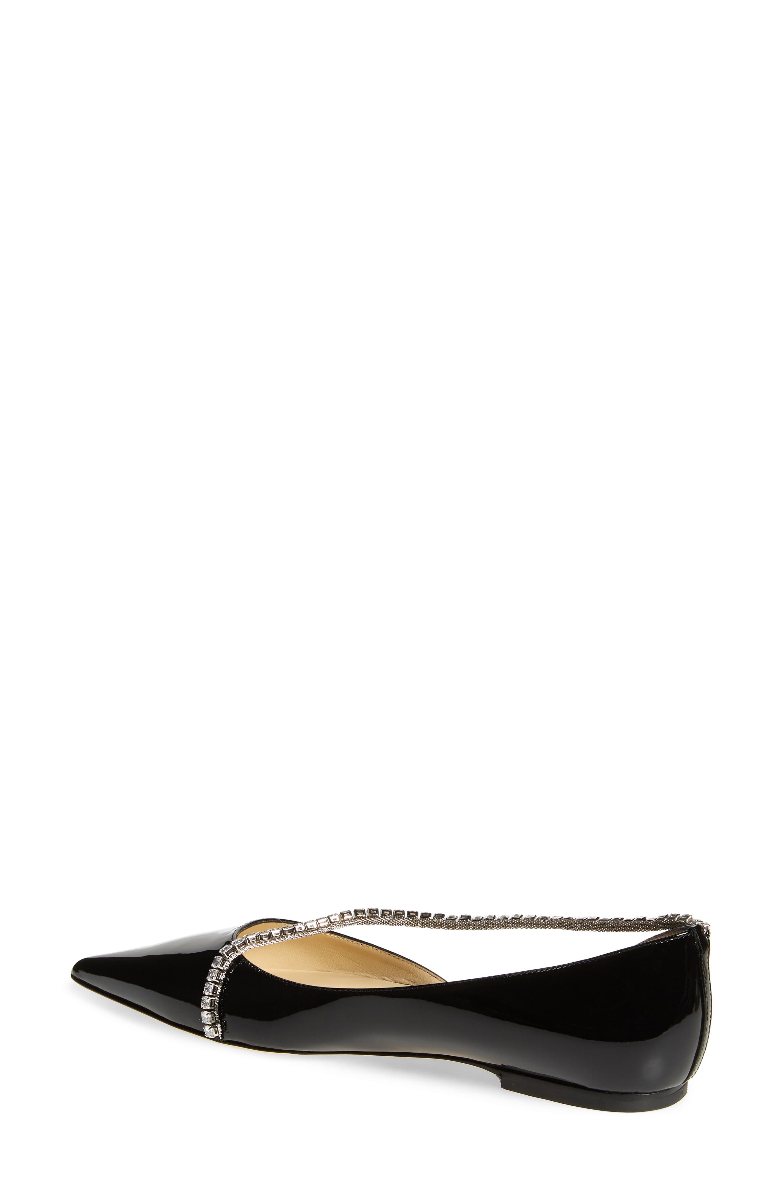 Jimmy Choo Trude Embellished Patent Flat, Alternate, color, 