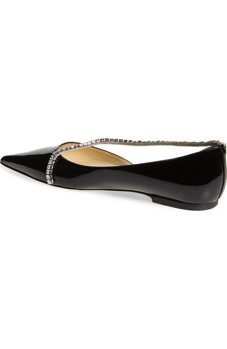 Jimmy Choo Trude Embellished Patent Flat, Alternate, color,