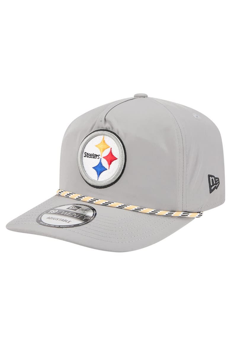 Men's New Era Gray Pittsburgh Steelers Rope 19TWENTY Hat, Main, color, Gray
