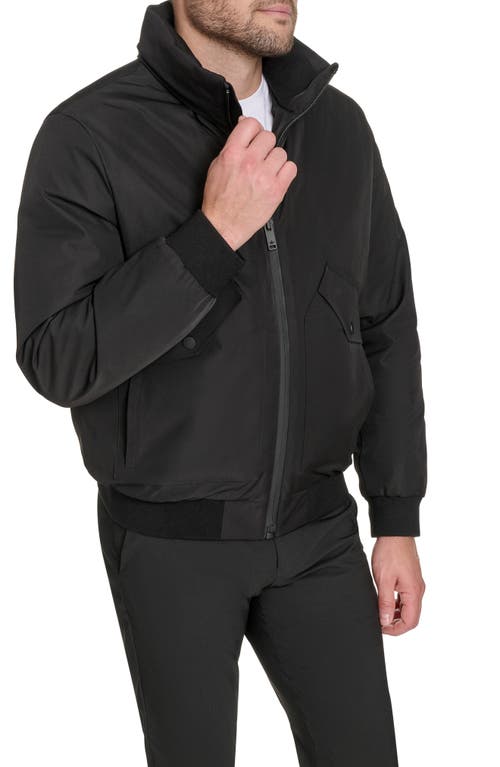 Dockers Mens Water Resistant Midweight Bomber Jacket In Black