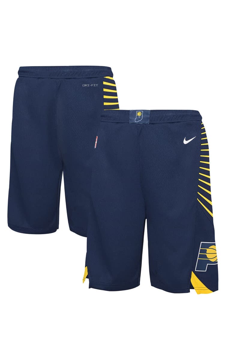 Nike Youth Nike Navy Indiana Pacers Icon Swingman Short, Alternate, color, 