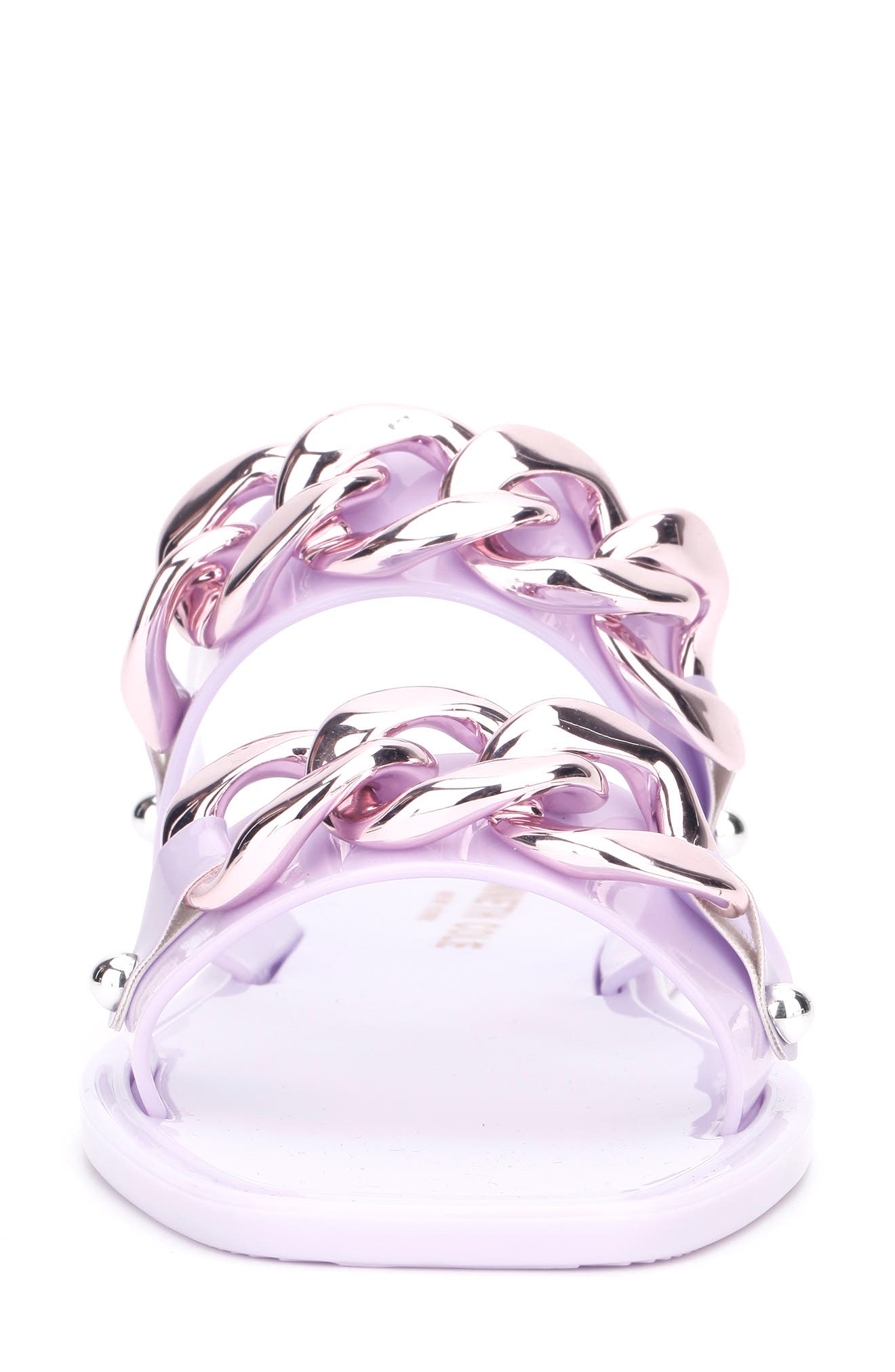Naveen Chain Jelly Slide Sandal, Alternate, color, LILAC