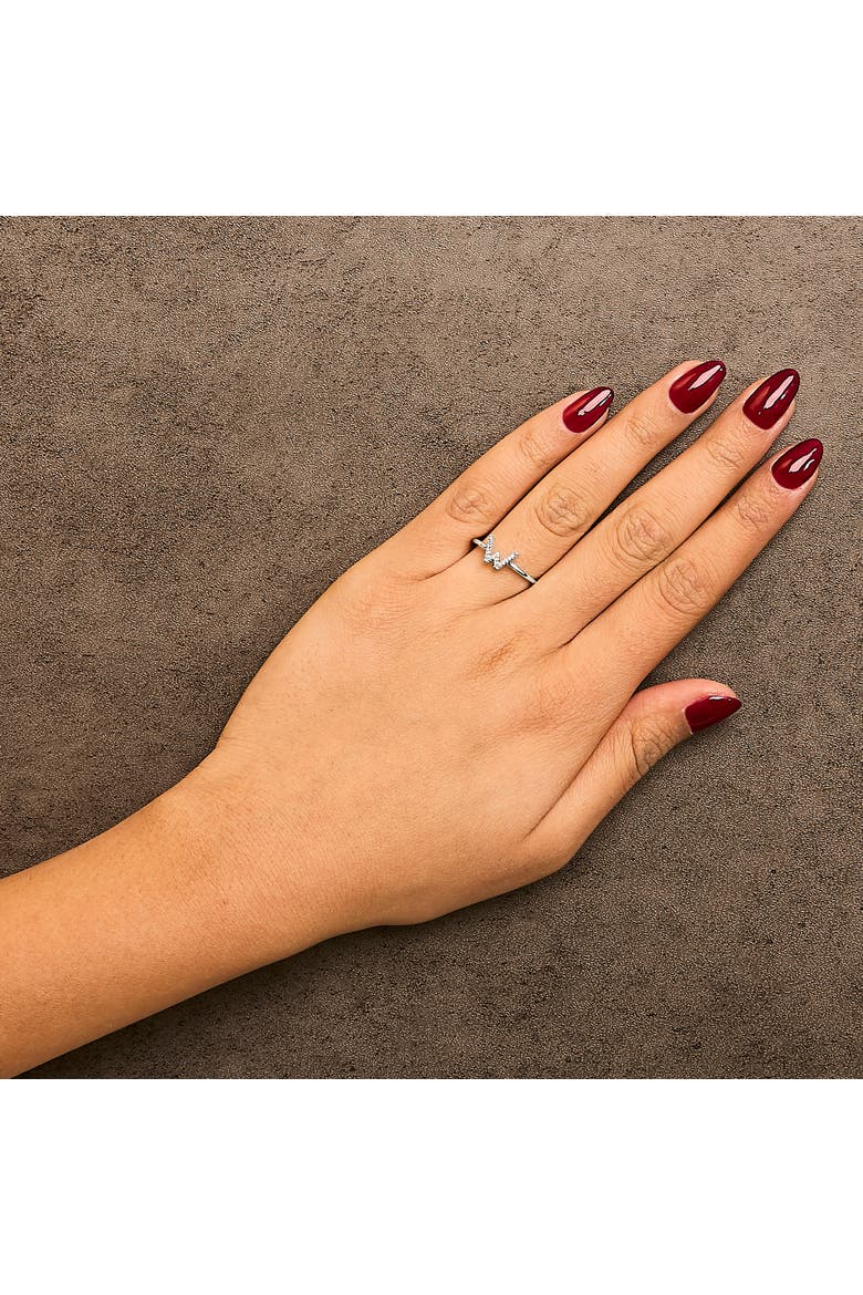 Haus of Brilliance 10K White Gold Diamond Accent Initial 