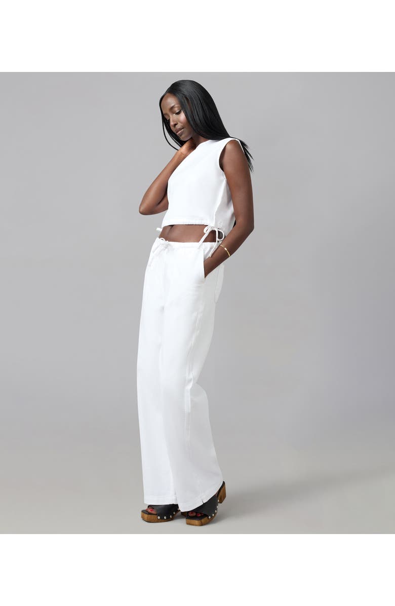 Lola Denim Remy Mid Rise Wide Leg Jeans, Alternate, color, White