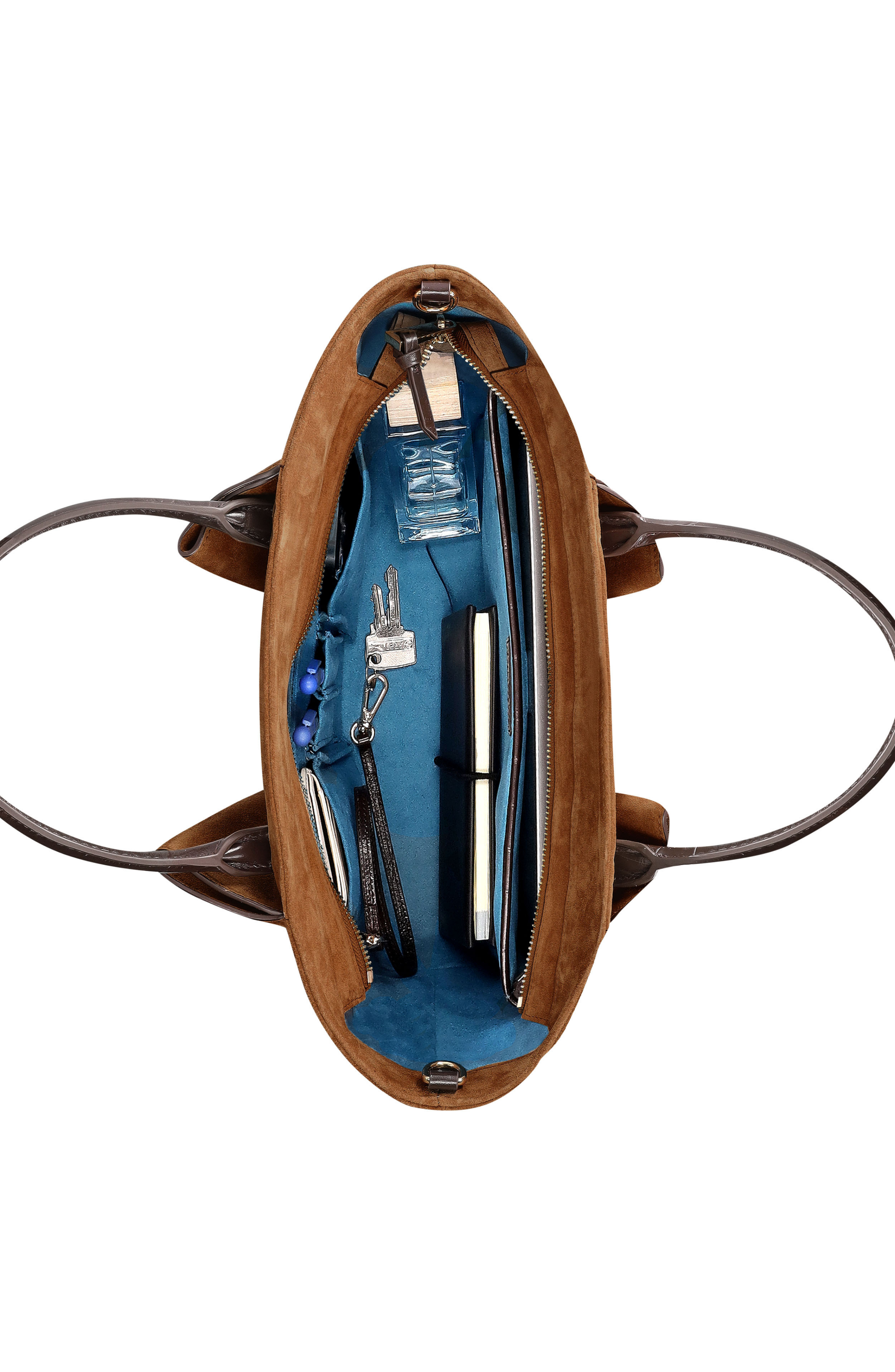 KAAI Mini Horizon Cross Body Bag, Alternate, color, Cognac