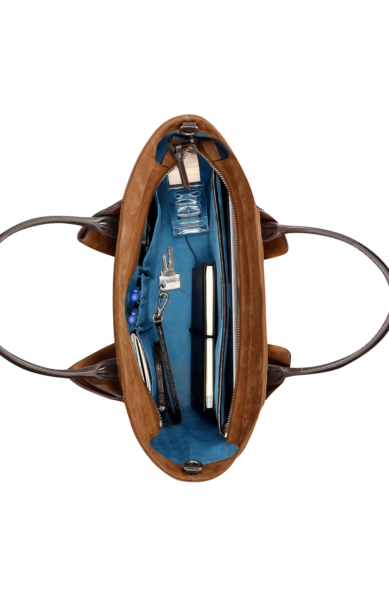 KAAI Mini Horizon Cross Body Bag, Alternate, color, Cognac