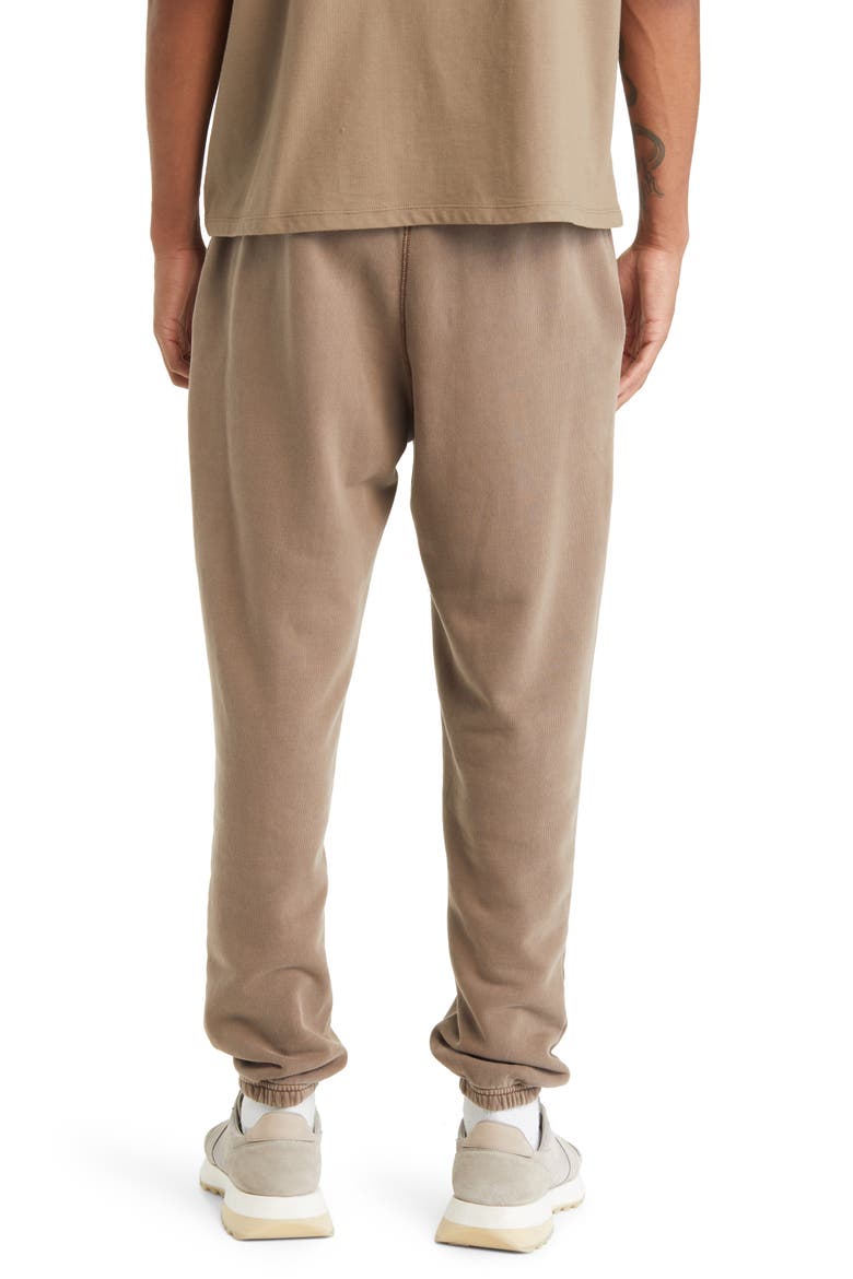 Core Organic Cotton Brushed Terry Sweatpants, Alternate, color, VINTAGE BROWN