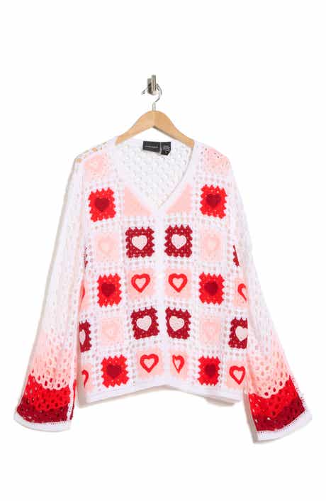 Forgotten Grace Crochet Granny Square Cardigan Sweater