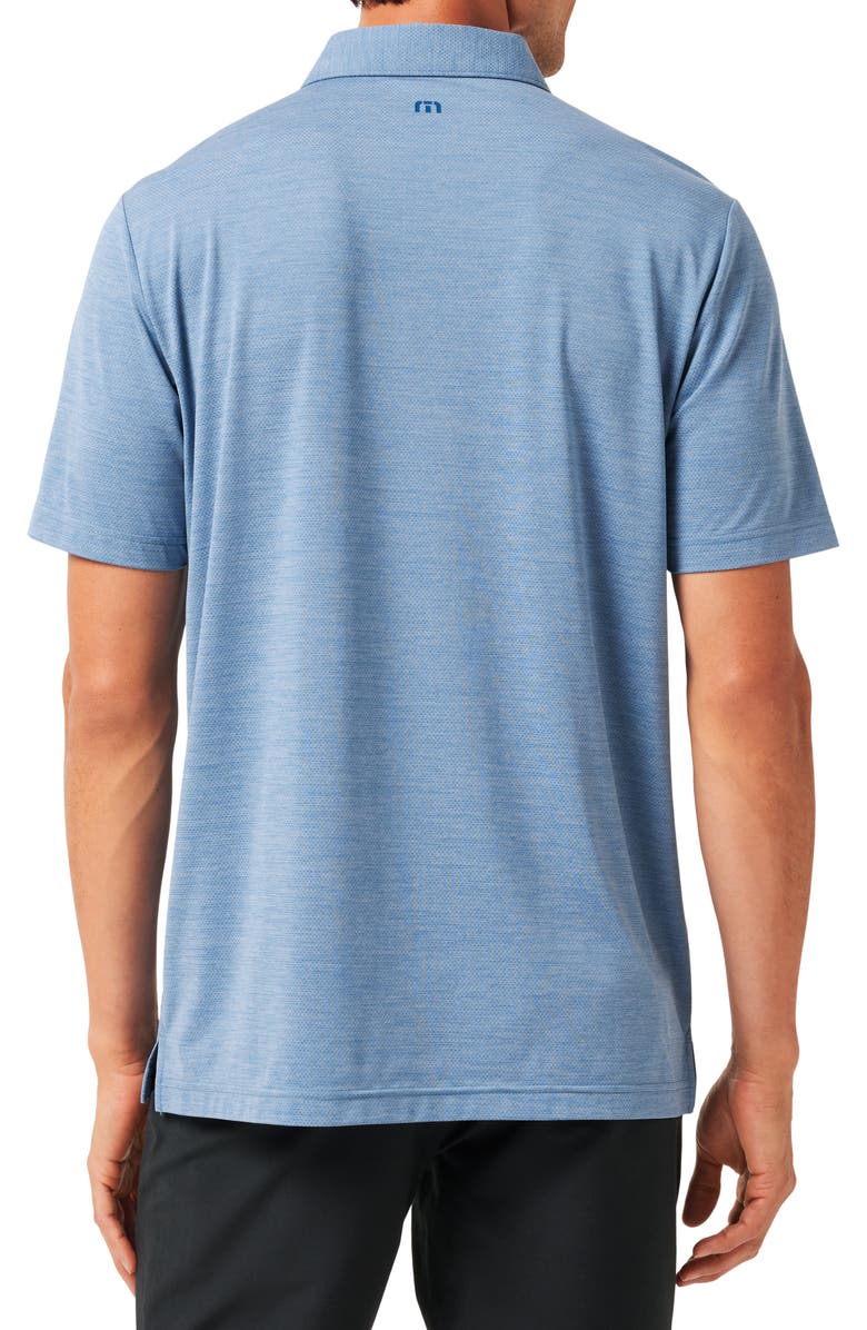 TravisMathew Heater Pro Chest Stripe Polo, Alternate, color, Light Teal