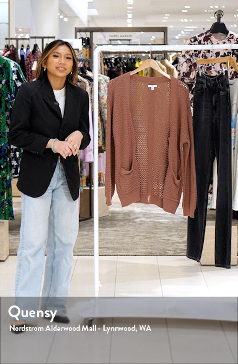 Oversize Open Stitch Cardigan, sales video thumbnail