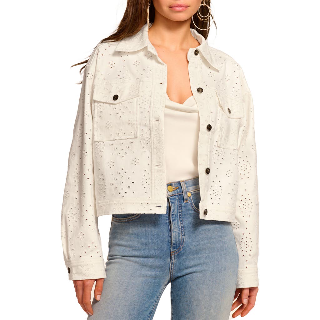 RAMY BROOK RAMY BROOK MARTHA EYELET EMBROIDERY DENIM JACKET