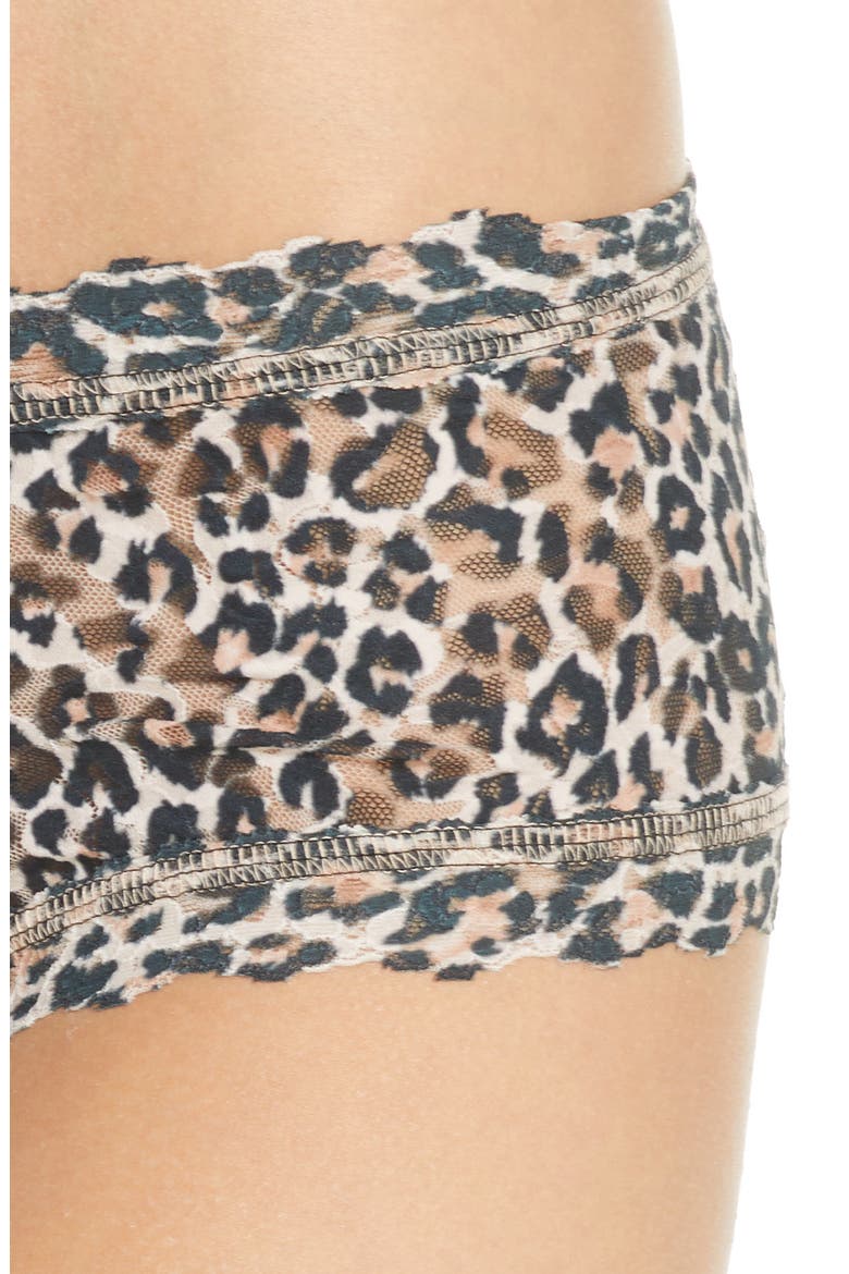 Classic Leopard Boyshorts, Alternate, color, BROWN/ BLACK