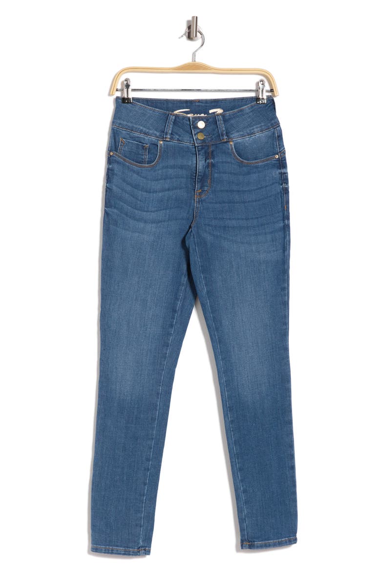 Curvy High Waist Skinny Jeans, Alternate, color, GLOSS