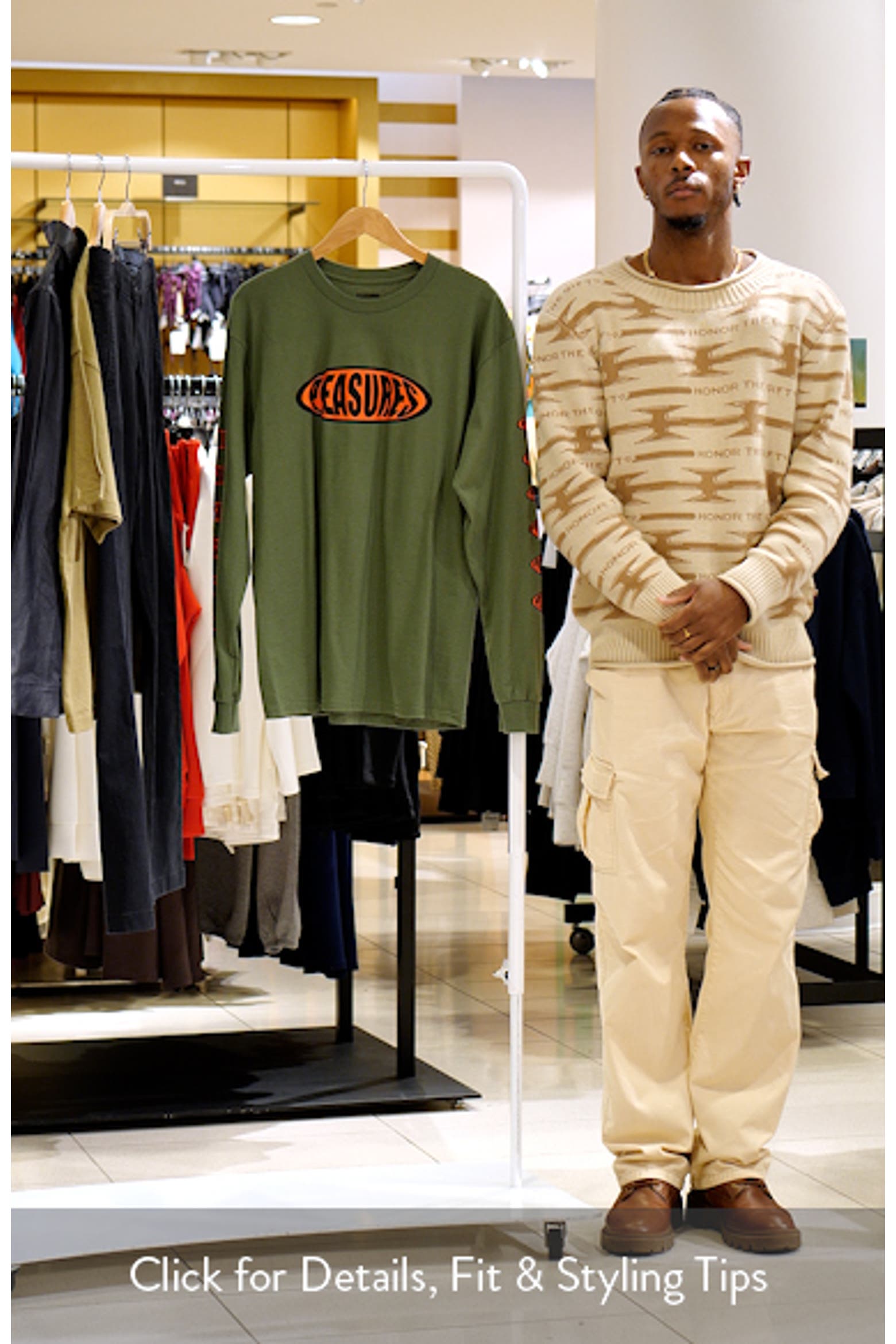PLEASURES Bubble Logo Long Sleeve Graphic T-Shirt (Men) | Nordstromrack