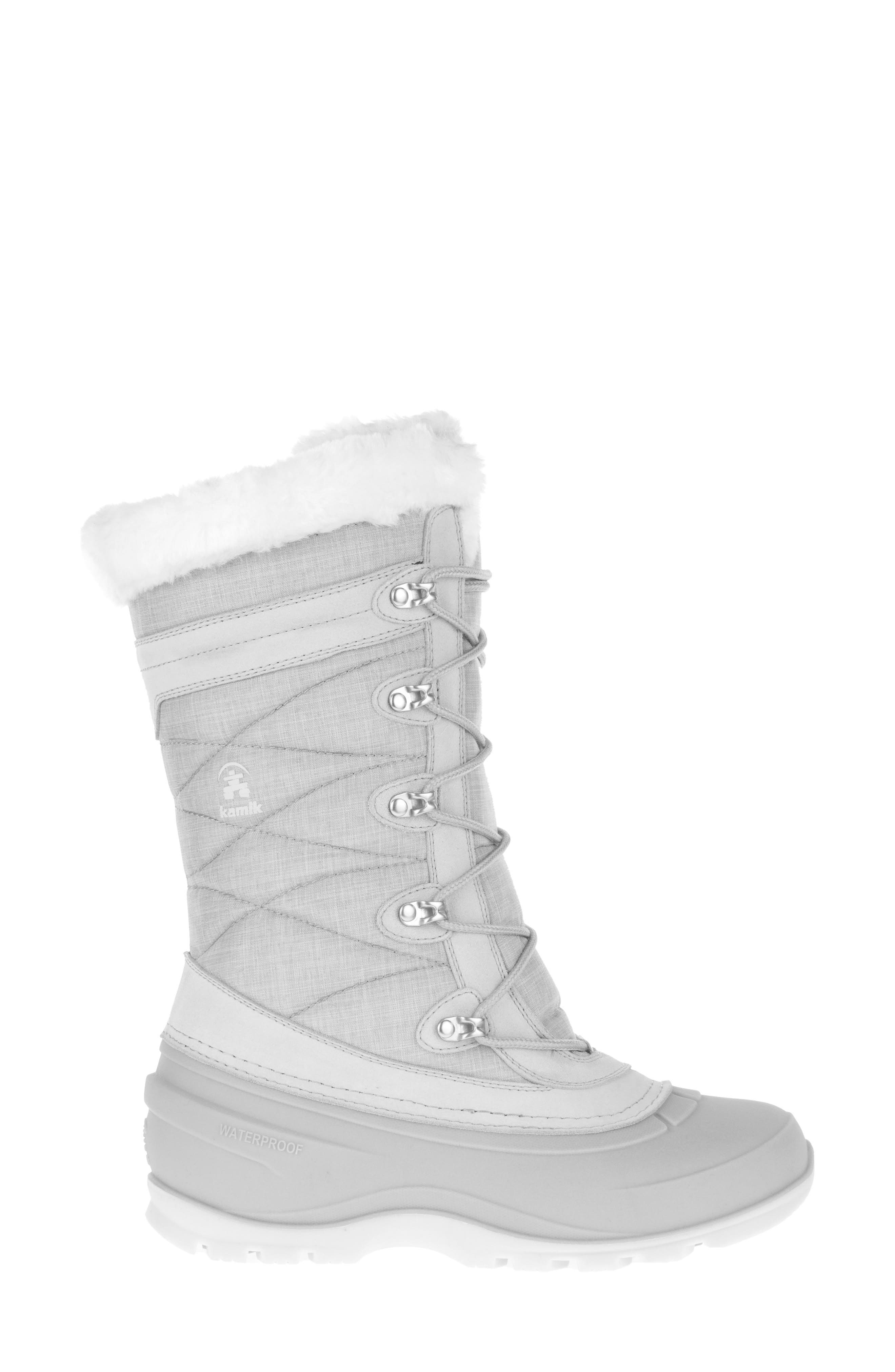 Kamik Snovalley 4 Faux Shearling Cuff Waterproof Snow Boot, Alternate, color, 