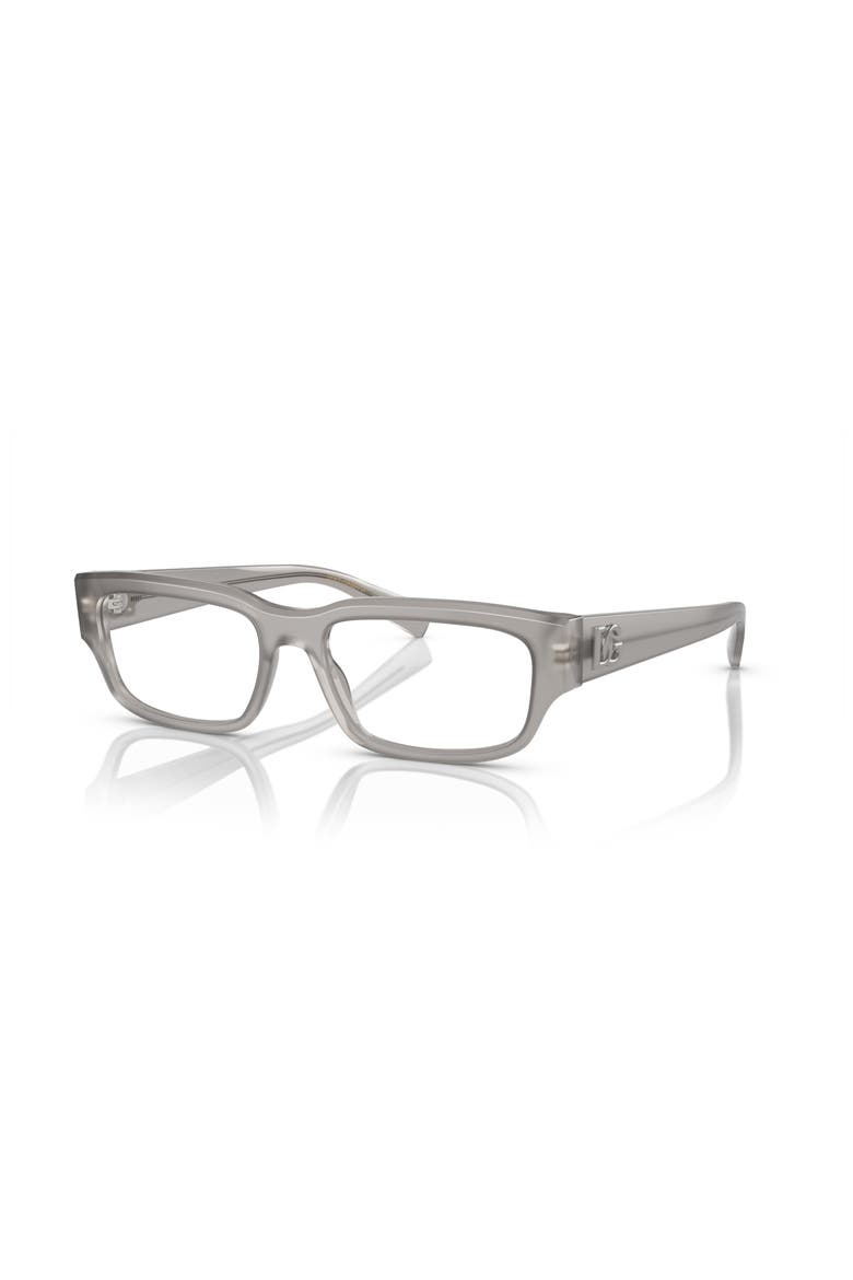 55mm Rectangle optical glasses, Main, color, Grey