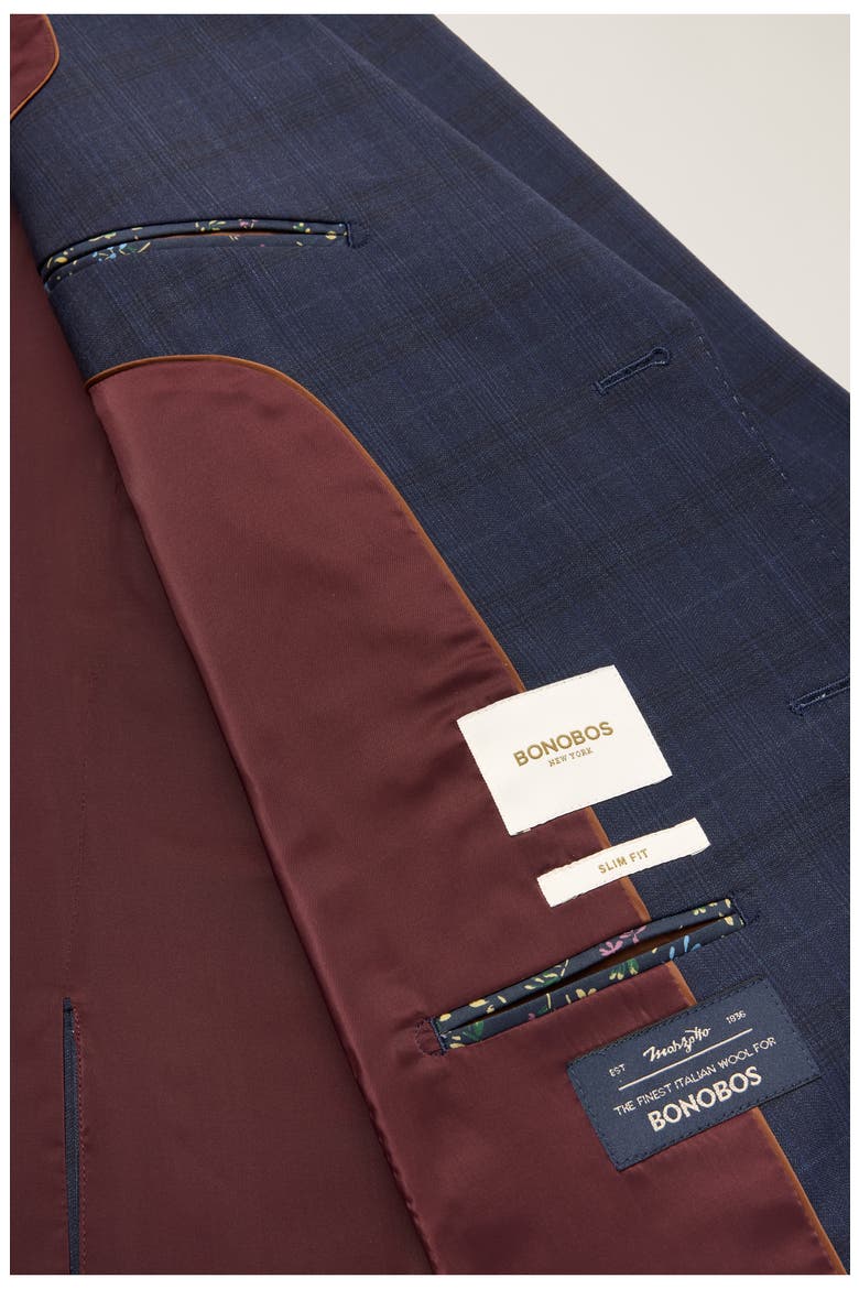 Jetsetter Plaid Virgin Wool Suit Jacket, Alternate, color, 4320/ 0030 NAVY GLEN PLAID