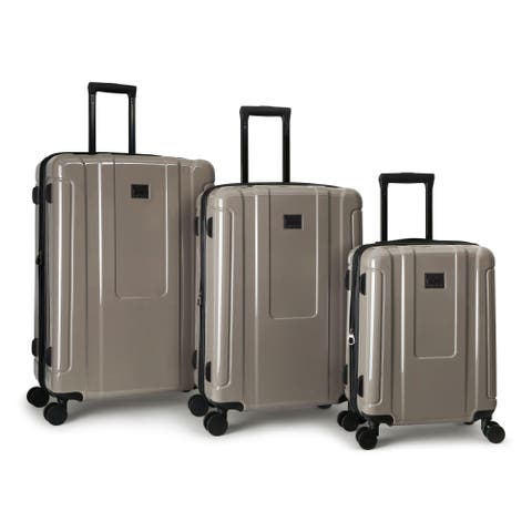 Malibu Suitcases PC Hardside Expandable Luggage with Spinner Wheels, 3-Piece Set (20/26/30)