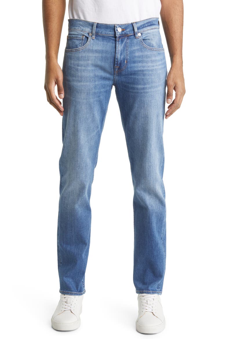 Slimmy Squiggle Slim Fit Tapered Jeans, Main, color, INTUITIVE
