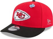 New Era Men's New Era Red/Black Kansas City Chiefs 2026 NFL Draft On Stage Pre-Curved 9FIFTY Snapback Hat