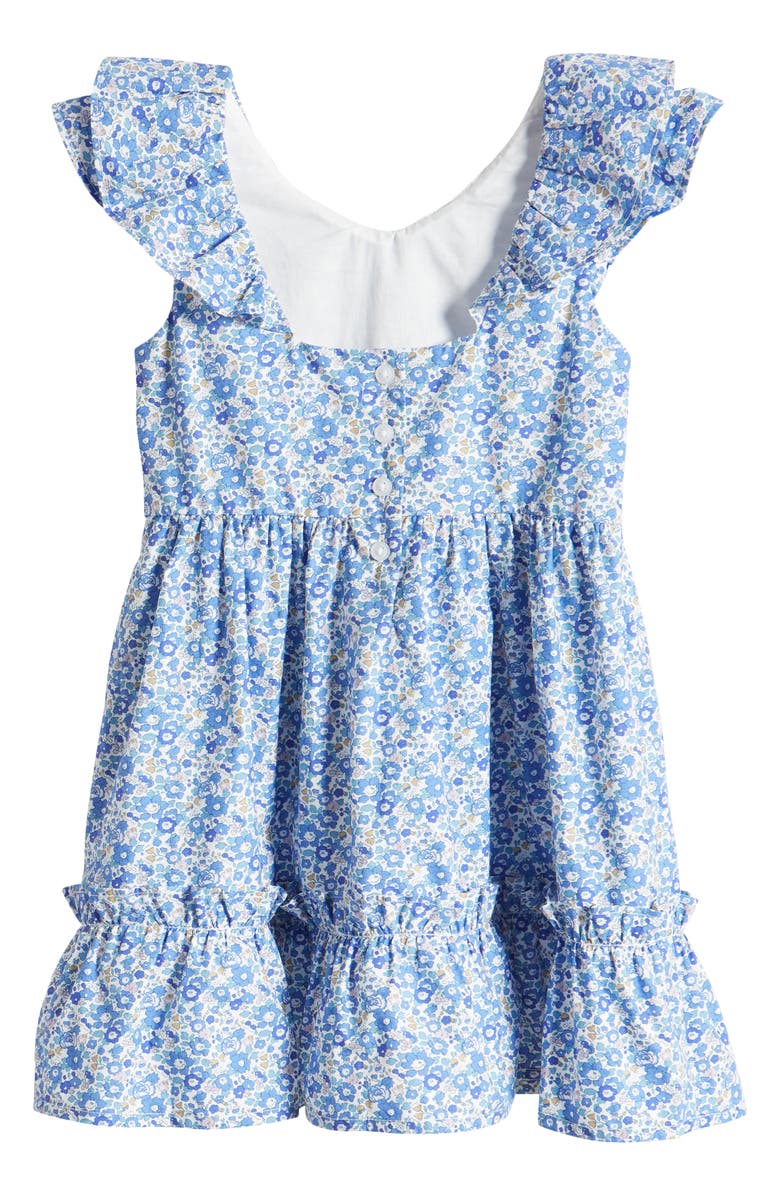 Janie and Jack x Liberty London Kids' Betsy Floral Print Ruffle Dress (Toddler & Little Kid, Alternate, color,